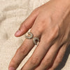 Wholesale Women's Stainless Steel Open Ring Set With Diamonds In Ushaped Original Design