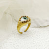 Wholesale Women's Stainless Steel Open Ring With Exaggerated Eyeball Design And Electroplating Treatment