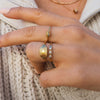 Wholesale Women's Stainless Steel Open Ring With Geometric Design And Electroplating
