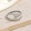 Wholesale Women's Stainless Steel Open Snake Ring With Real Gold Plating And Animal Style