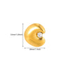 Wholesale Women's Stainless Steel Pearl Zircon Hollow Geometric Opening Starfish Shell Ring Electroplated