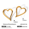 Wholesale Women's Stainless Steel Pendant Necklace And Earrings With Twisted Love Line Design