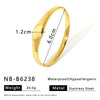 Wholesale Women's Stainless Steel Quadrilateral Bracelet With Diamond Texture 18K Gold Plated By Vacuum Plating In Furnace