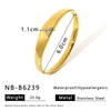 Wholesale Women's Stainless Steel Quadrilateral Bracelet With Diamond Texture 18K Gold Plated By Vacuum Plating In Furnace