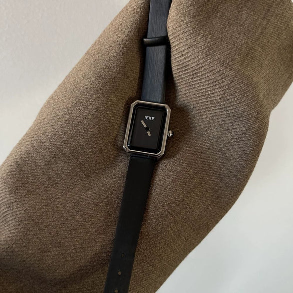 Wholesale Women's Stainless Steel Rectangular Dial Fashionable Nordic Niche Quartz Belt Watch
