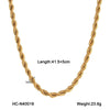 Wholesale Women's Stainless Steel Regular Chain Necklace With Geometric Pattern And Electroplating Treatment