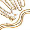 Wholesale Women's Stainless Steel Regular Chain Necklace With Geometric Pattern And Electroplating Treatment