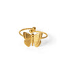 Wholesale Women's Stainless Steel Ring French Retro Style With Bow Pattern And Electroplating