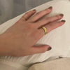 Wholesale Women's Stainless Steel Ring With Crown Heart Bow Leaves Wave Rhombus Drop Shape Star Geometric Patterns 18K Vacuum Gold Plated