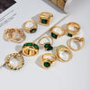 Wholesale Women's Stainless Steel Ring With Geometric Design And Electroplating Treatment