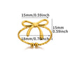 Wholesale Women's Stainless Steel Ring With Sunflower Bow And Star Design And Electroplating Treatment