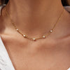Wholesale Women's Stainless Steel Round Beads Necklace With Electroplating Design Classic Fashion