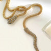 Wholesale Women's Stainless Steel Snake Bone Chain Necklace With Animal Pattern And Polished Electroplating