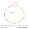 Wholesale Women's Stainless Steel Snake Chain Clavicle Chain With Curved Bend Design And Pvd Furnace Vacuum Real Gold Plating