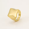 Wholesale Women's Stainless Steel Specialshaped Ring Light Luxury Style Geometric Electroplating