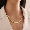Wholesale Women's Stainless Steel Twist Chain Necklace With Heart Shaped Pendant And Electroplating Design
