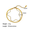 Wholesale Women's Stainless Steel Ushape Basic Chain Anklet