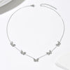 Wholesale Women's Stainless Steel Vacuum Plated Butterfly Pendant Necklace Choker