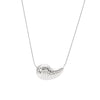 Wholesale Women's Stainless Steel Water Drop Pendant Necklace With Snake Bone Chain And Vacuum Real Gold Plating