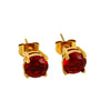 Wholesale Women's 316L Stainless Steel Zircon Earrings Simple Geometric Style Electroplated