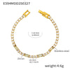 Wholesale Women's 316L Stainless Steel Zircon Geometric Multicolor Electroplated Luxury Bracelet Jewelry