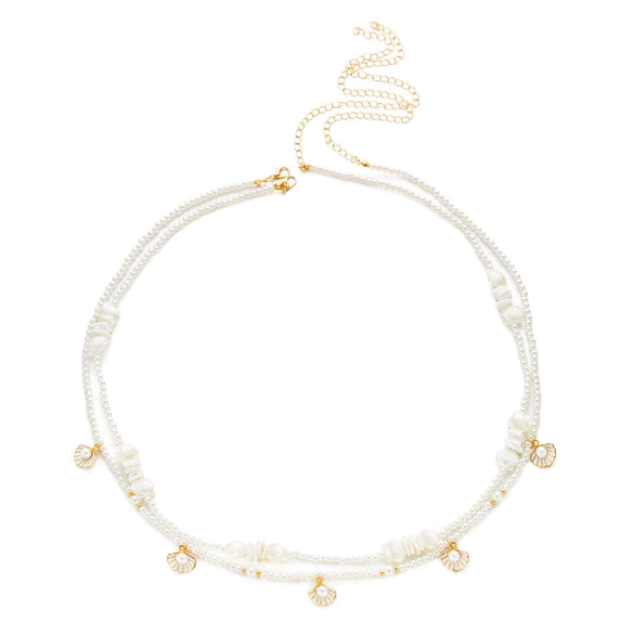 Wholesale Women's Starfish Shell Pendant Waist Chain Zinc Alloy
