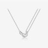 Wholesale Women's 925 Sterling Silver Acacia Bean Geometric Fashion Necklace With Electroplating