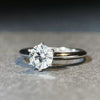 Wholesale Women's 925 Sterling Silver Allmatch Geometric Ring With Electroplating