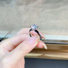 Wholesale Women's 925 Sterling Silver Allmatch Geometric Ring With Electroplating