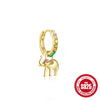 Wholesale Women's 925 Sterling Silver Animal Goldfish Charm Earrings With Electroplating Treatment