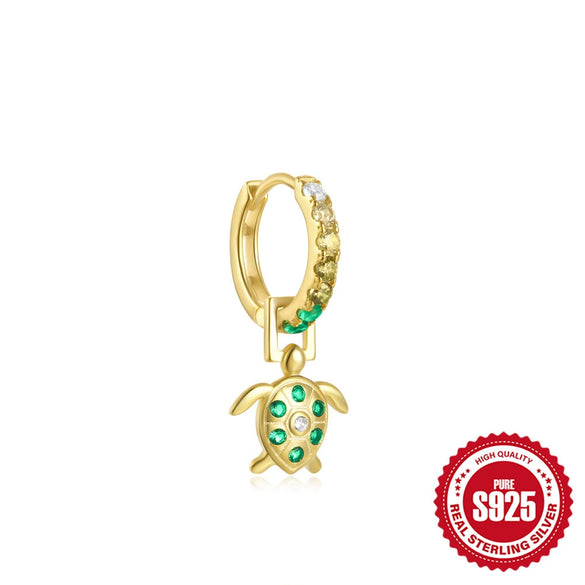 Wholesale Women's 925 Sterling Silver Animal Goldfish Charm Earrings With Electroplating Treatment