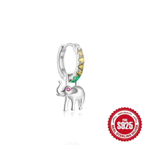 Wholesale Women's 925 Sterling Silver Animal Goldfish Charm Earrings With Electroplating Treatment