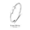 Wholesale Women's 925 Sterling Silver Bow Ring With Electroplating Treatment Small Fresh Style