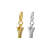 Wholesale Women's 925 Sterling Silver Detachable Letter Earrings Geometric Style Electroplated