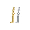 Wholesale Women's 925 Sterling Silver Detachable Letter Earrings Geometric Style Electroplated