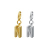 Wholesale Women's 925 Sterling Silver Detachable Letter Earrings Geometric Style Electroplated