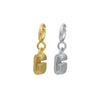 Wholesale Women's 925 Sterling Silver Detachable Letter Earrings Geometric Style Electroplated