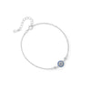 Wholesale Women's 925 Sterling Silver Devil's Eye Geometric Microinlaid Zircon Bracelet