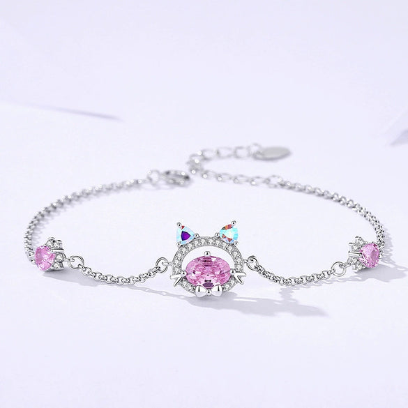 Wholesale Women's 925 Sterling Silver Diamond Zircon Animal Zodiac Original Design Bracelet