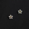 Wholesale Women's 925 Sterling Silver Earrings With Diamond And Flower Design Plated With 14K Gold