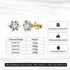 Wholesale Women's 925 Sterling Silver Flashing Antifalling Zircon Geometric Earrings With Electroplating