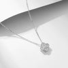 Wholesale Women's 925 Sterling Silver Flower And Fourleaf Clover Zircon Necklace Set With Diamonds Cross Chain