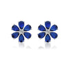 Wholesale Women's 925 Sterling Silver Flower Pendant Ochain Necklace With Electroplating