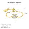 Wholesale Women's 925 Sterling Silver Geometric Butterfly Zirconia Ring
