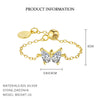 Wholesale Women's 925 Sterling Silver Geometric Butterfly Zirconia Ring