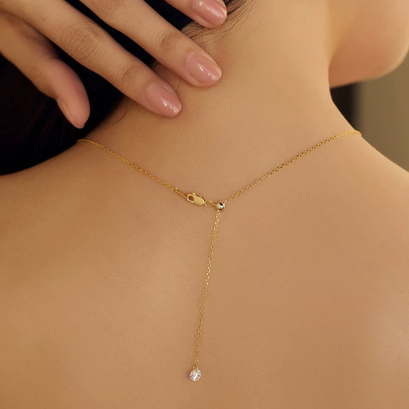 Wholesale Women's 925 Sterling Silver Geometric Clavicle Chain Necklace Electroplated Simple Style