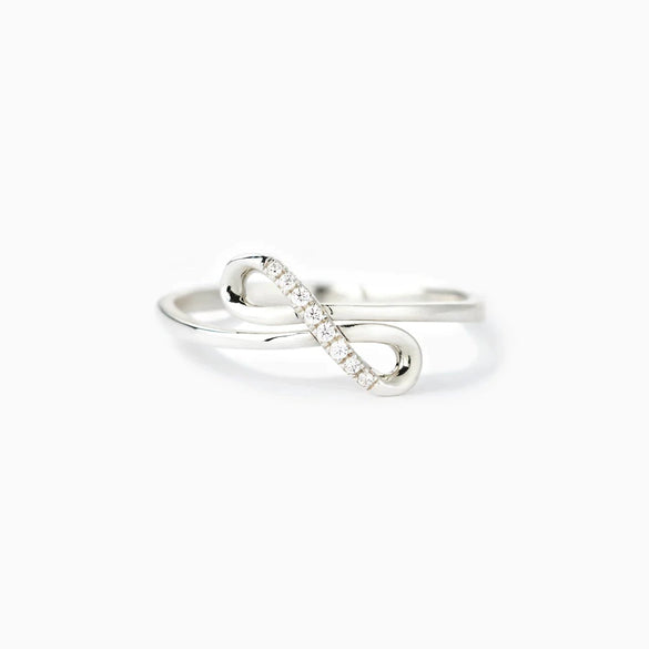 Wholesale Women's 925 Sterling Silver Geometric Cross Asymmetric Ring With Electroplating