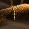 Wholesale Women's Sterling Silver 925 Geometric Cross Ochain Necklace With Electroplating