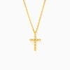 Wholesale Women's Sterling Silver 925 Geometric Cross Ochain Necklace With Electroplating