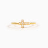 Wholesale Women's 925 Sterling Silver Geometric Cross Zircon Ring With Electroplating